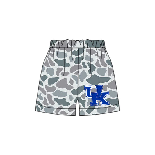 Preorder(moq 5) Baby Boys Grey Camouflage UK Team Sports Shorts 6.26