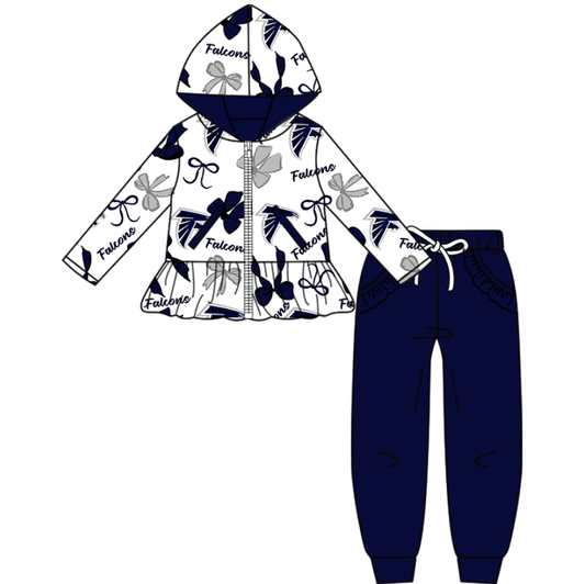 Preorder(moq 5) Baby Girls Clothes Long Sleeves Hoodies Tops Pants Sets