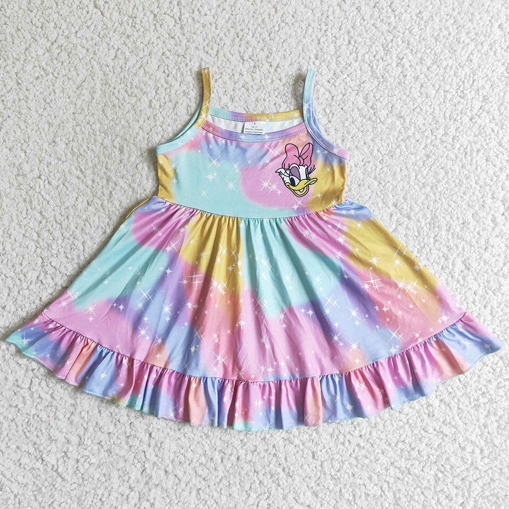 New Fashion Baby Girl Dress Tie Dye Boutique Dresses GSD0126
