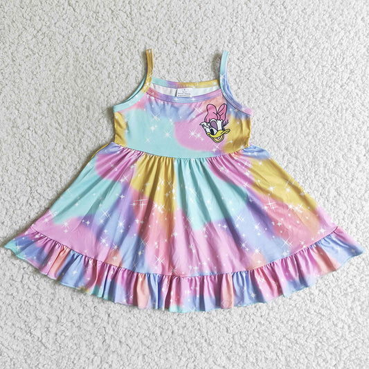 New Fashion Baby Girl Dress Tie Dye Boutique Dresses GSD0126