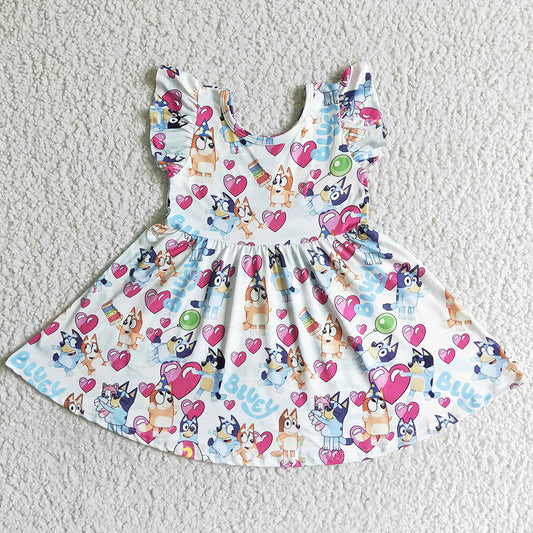 Cute Toddlers Girls Dress Short Sleeve Baby Kids Dresses C10-02