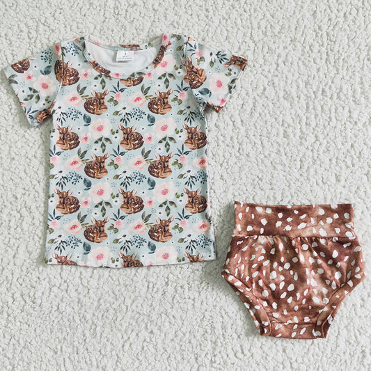 Baby Girl Clothes Bummie Sets Boutique Little Girls Summer Clothes Toddler Bummies Outfits GBO0022