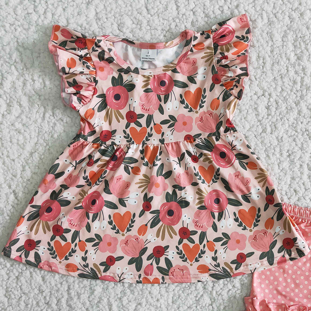 Fashion Baby Girl Designer Clothes Flower Cute Kids Clothes Girls Outfits Cute Toddler Girl Clothes Set B6-13