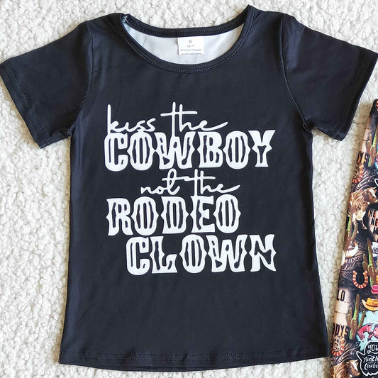 Western Style Kids Clothes Girls Bell Pants Sets Boutique Baby Girl Clothes Toddler Outfits E6-16 3.19