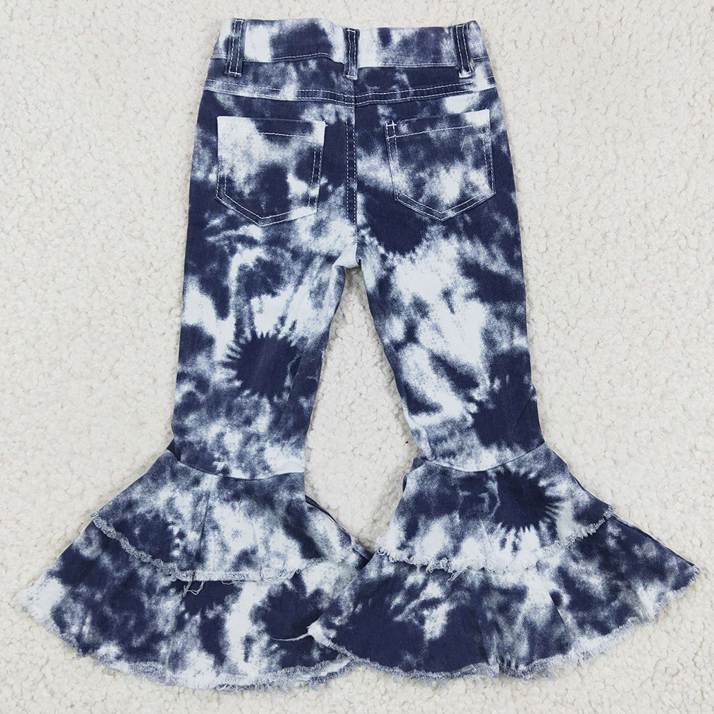 Fashion Baby Girls Jeans Double Layer Bell Pants High Quality P0035