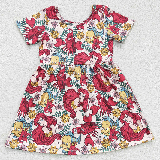 Cute Girls Dress Short Sleeve Cute Toddler Baby Girl Dresses GSD0174 GSPO0311