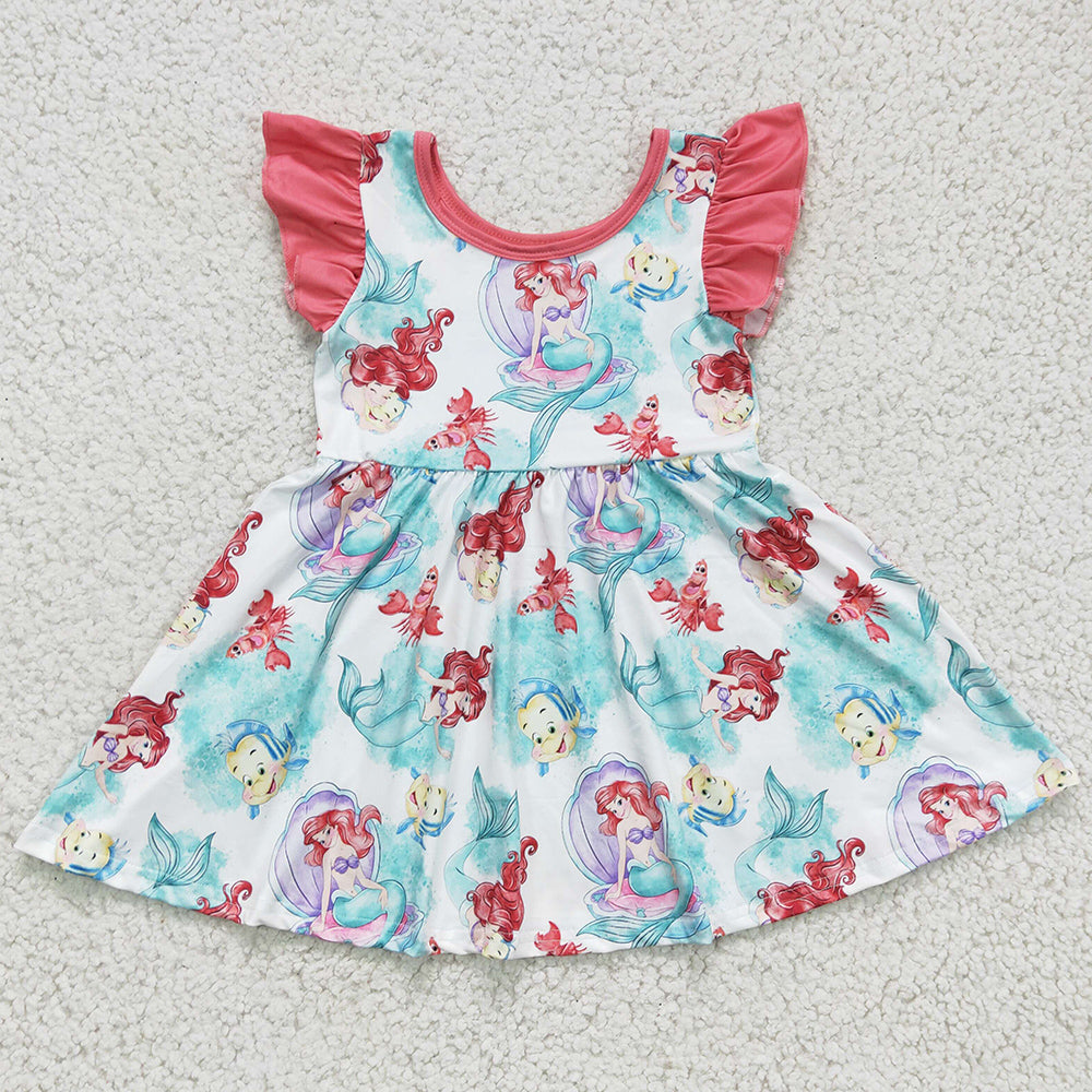 Boutique Baby Girls Dress Short Sleeve Beautiful Girl Dresses GSD0173