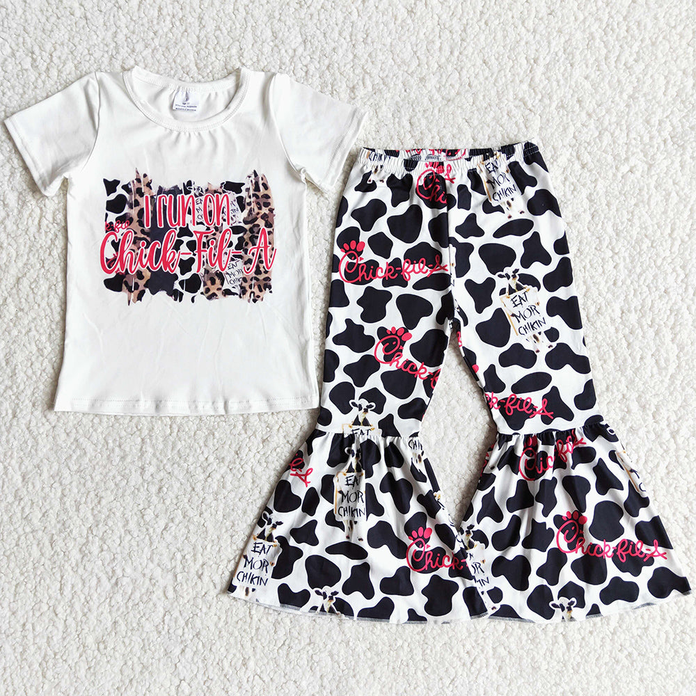 Baby Girl Clothes Cow Kids Designer Clothes Girls Toddler Outfits Fashion Girls Clothing E7-2 3.25