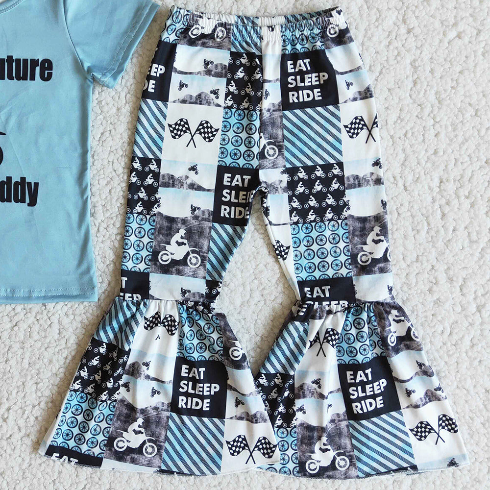 Toddler Baby Girl Clothes Boutique Kids Clothes Girls Bell Pant Set Wholesale E8-18 4.18