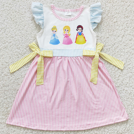 Boutique Girls Dress Short Sleeve Cute Baby Girls Dresses GSD0176