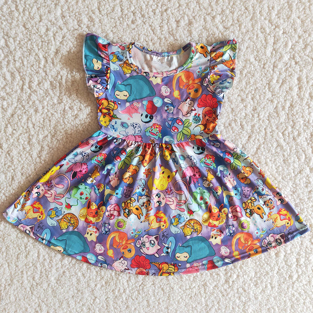 Hot Sale Baby Girl Dress Summer Boutique Girls Dress B10-10