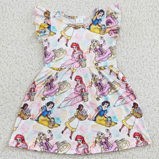 Fashion Baby Girls Dress Short Sleeve Cute Toddler Girls Dresses GSD0168