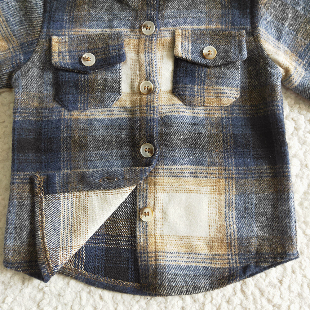 New Fashion Kids Boys Jacket Top Coat Lattice Boy Coats BT0117
