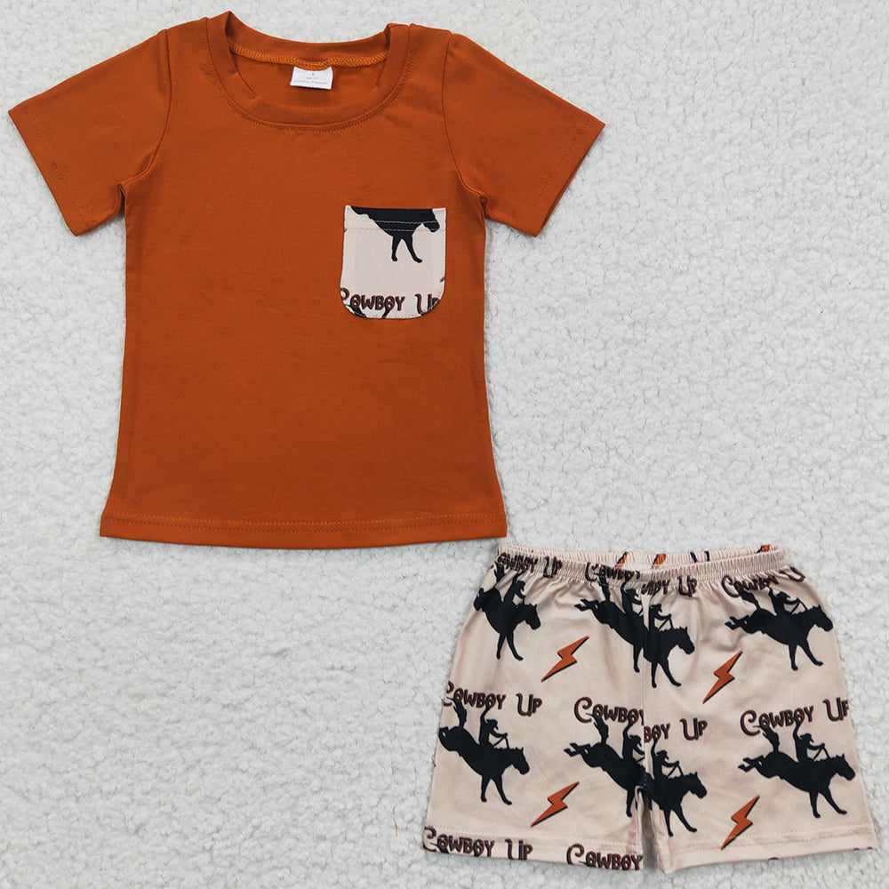 Boys Clothes Horse Print Cute Outfits BSSO0162 7.17