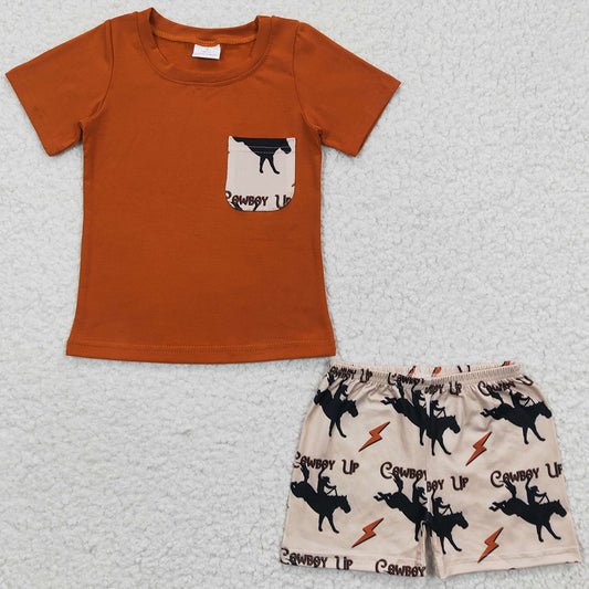 Boys Clothes Horse Print Cute Outfits BSSO0162 7.17