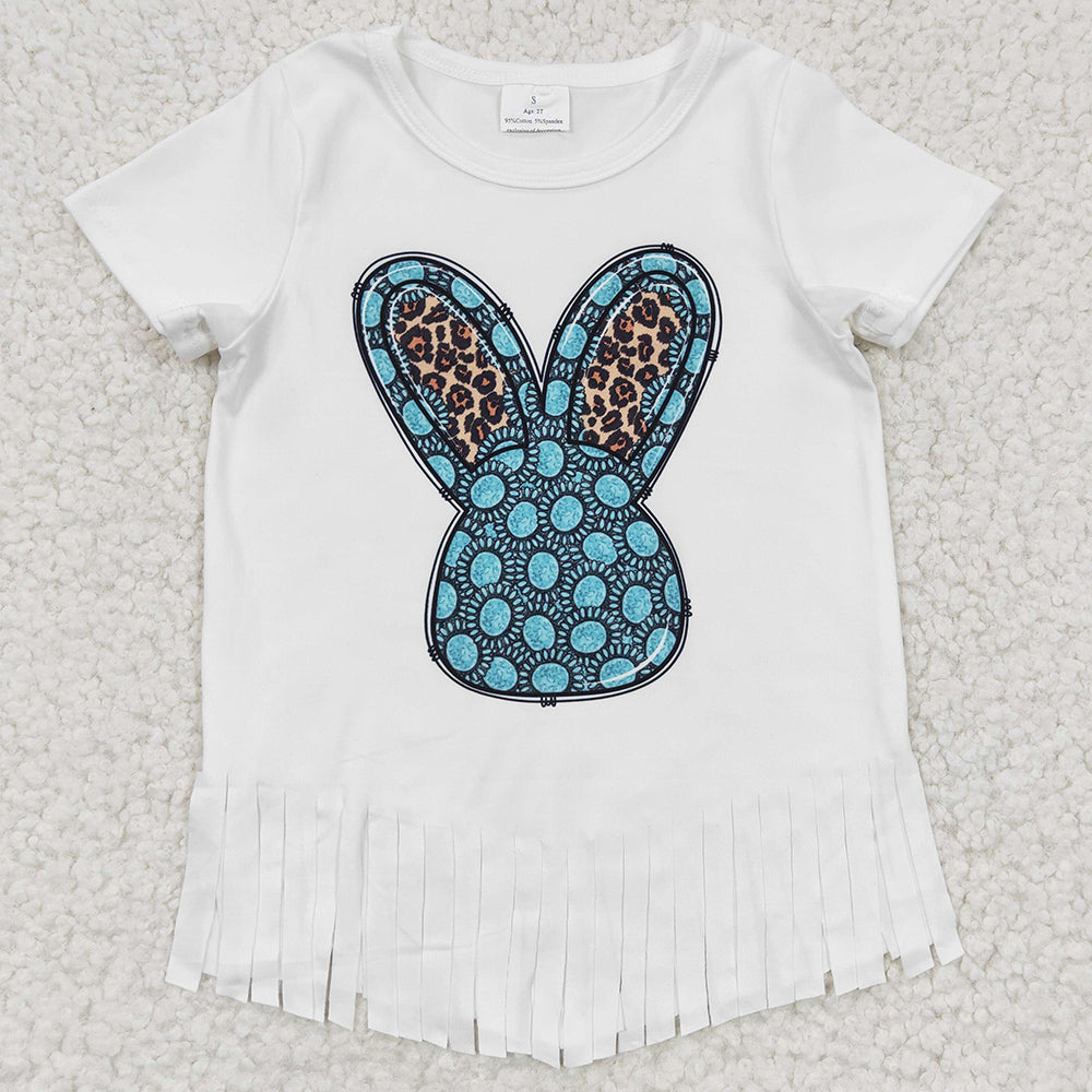 Easter Baby Girls T-shirt Bunny Print Cute Toddler Girls Clothes Top GT0136