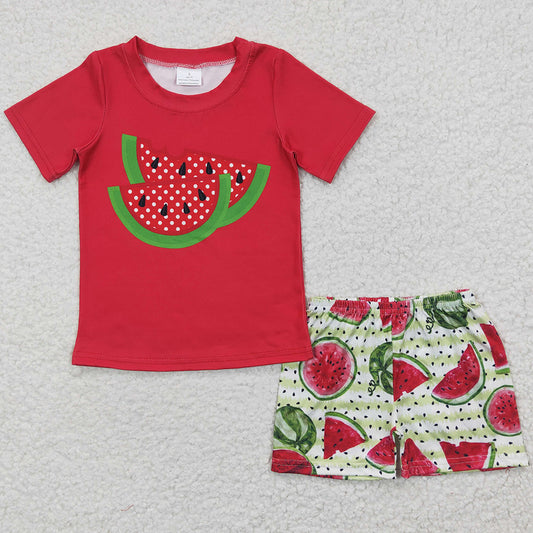 Summer Girls Clothes Watermelon Cute Kids Sibling Outfits GSSO0191 BSSO0175