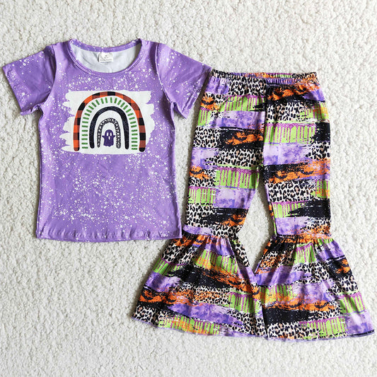 Hot Sale Kids Clothes Girl Bell Sets Halloween Boutique Baby Girl Clothes D2-14 9.8