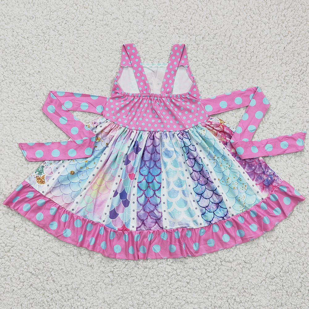 Boutique Baby Girls Dress Cute Sleeveless Twirl Dress C1-8