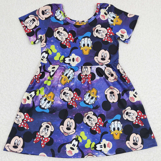 Fashion Toddler Girls Dress Summer Short Sleeve Dresses GSD0244