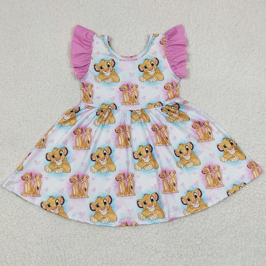 Cartoon Cute Baby Girls Dress Summer Toddler Girls Short Sleeve Dresses GSD0220
