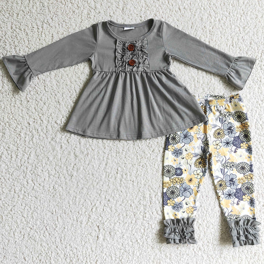 Boutique Kids Clothes Girls Outfits Fashion Fall Baby Girl Clothes Set 6 A11-28