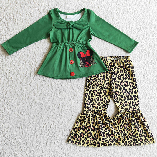 Christmas Baby Girls Clothes Long Sleeve Bell Pants Set GLP0278