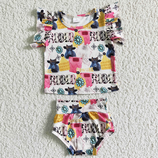 New Design Baby Girls Dress Tassel Design Boutique Girls Summer Dress with Boutique Girls Clothes Bummie Set GSD0090