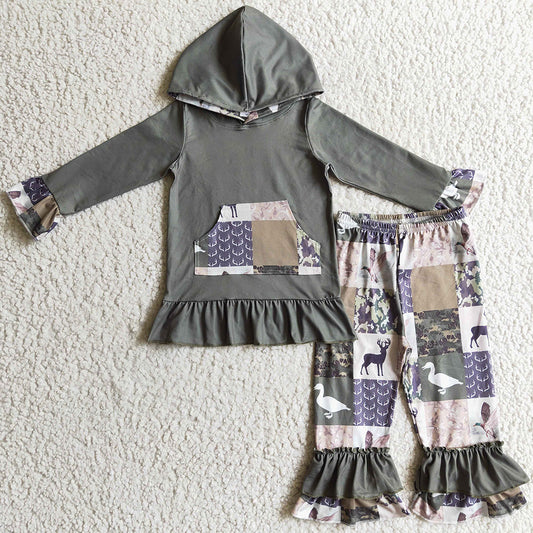 New Fashion Girls Clothing Hoodies Set GLP0319