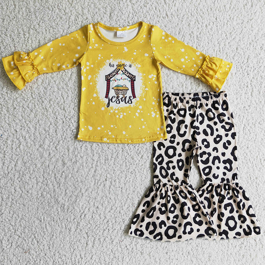 New Fashion Baby Girl Clothing Outfits Jesus Boutique Toddler Girl Clothes GLP0274 9.5