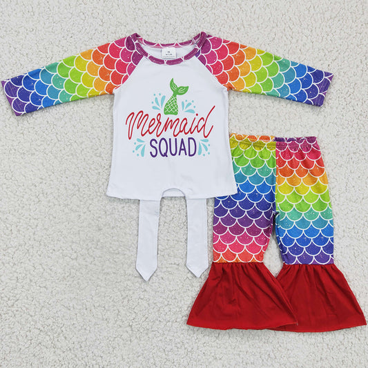 Hot Sale Toddler Girls Clothes Bell Bottom Outfits 6 A9-11