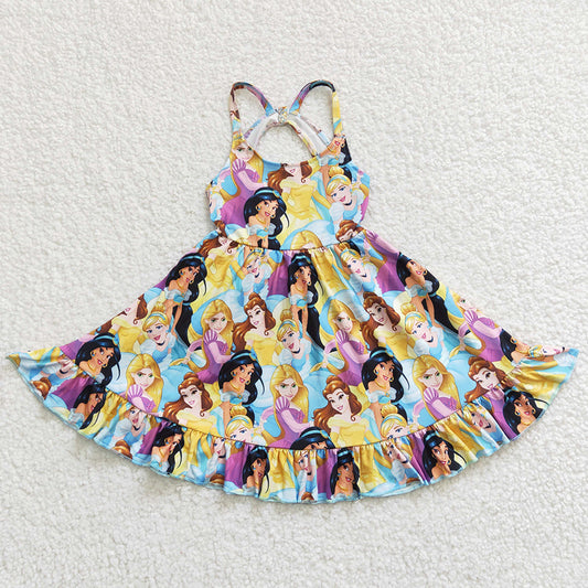 Hot Sale Baby Girls Dress Boutique Girls Twirl Dresses GSD0282