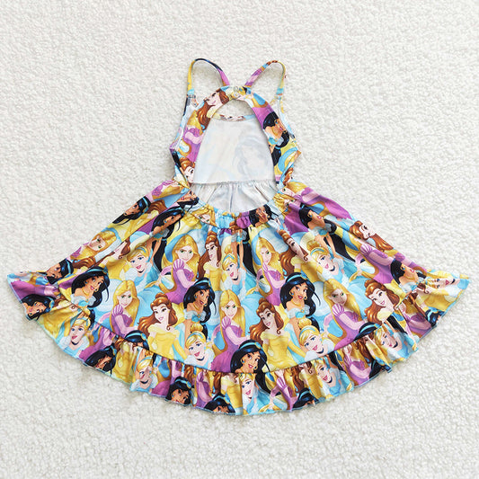 Hot Sale Baby Girls Dress Boutique Girls Twirl Dresses GSD0282
