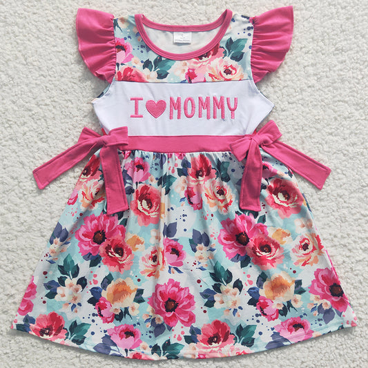 I Love Mommy Boutique Girls Dress Flower Print GSD0263