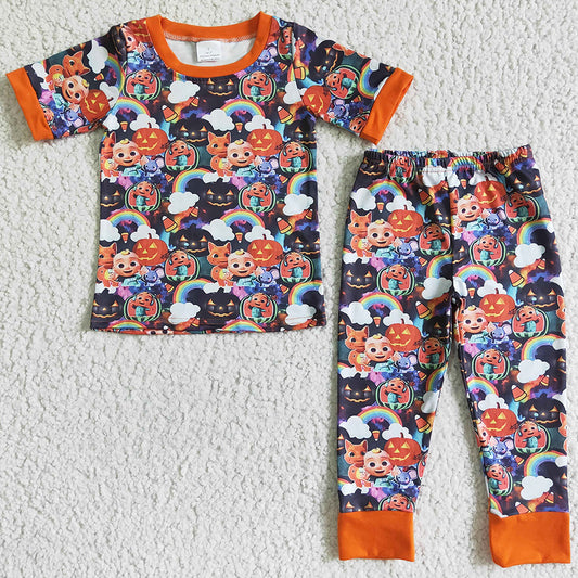 Halloween Baby Boys Pajamas Sleepwear Boutique Kids Pajamas Set Girls Nightwear Cute BSPO0009