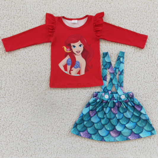 Cute Girls Clothing Overalls Dress Set Baby Girls Boutique Outfits GLD0175