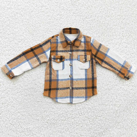 Boutique Baby Boys Clothes Lattice Coat Kids Boys Top Boys Jacket BT0189