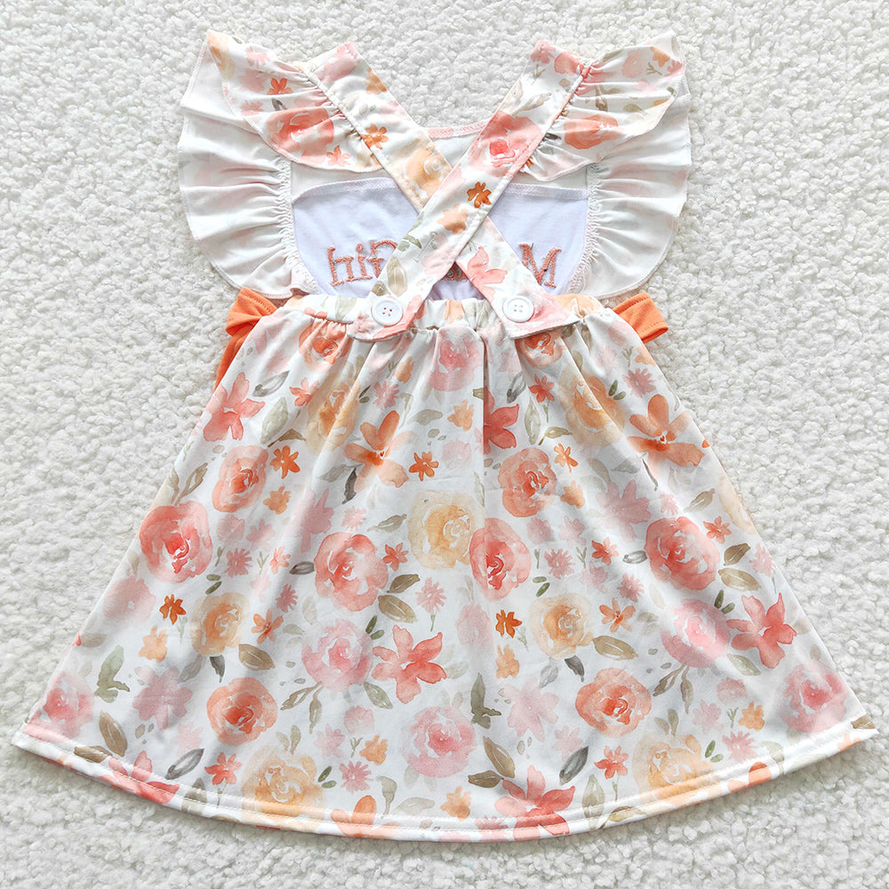 Baby Girls Dress Mama's Girl Floral Knee Length Dresses GSD0307