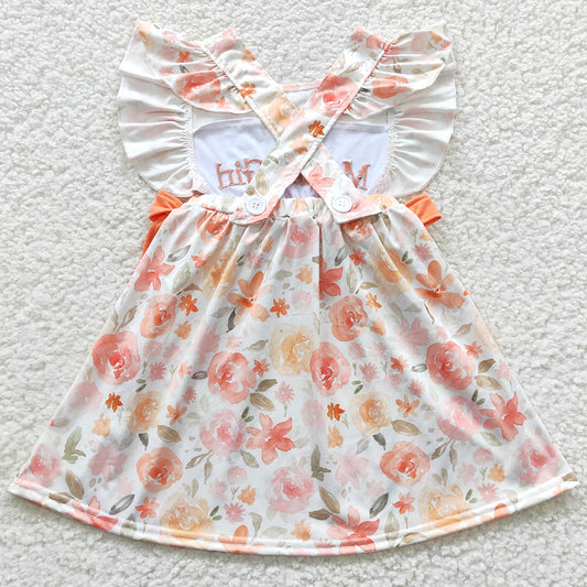 Baby Girls Dress Mama's Girl Floral Knee Length Dresses GSD0307