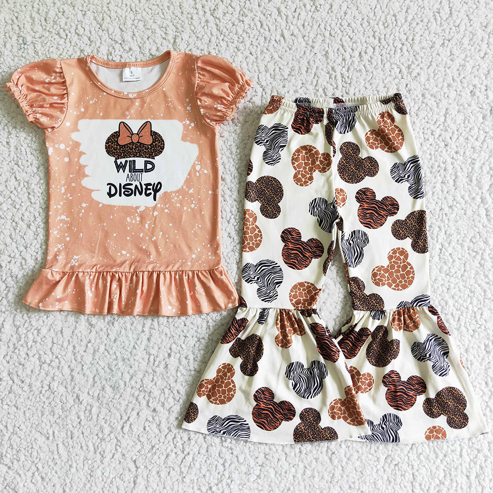 Boutique Girls Clothes Set Cartoon Print Cute Baby Kids Clothing GSPO0080