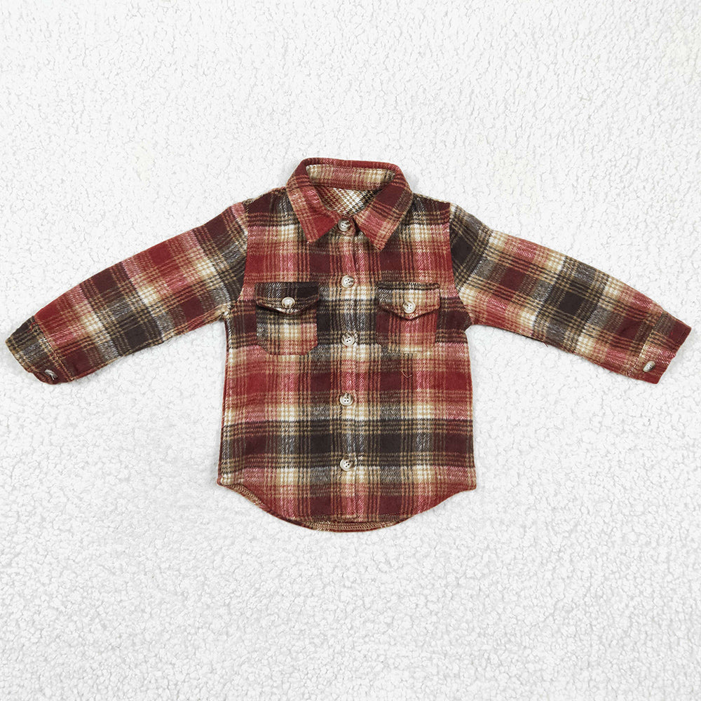 Wholesale Baby Boys Clothes Lattice Kids Boys Top Coat Jacket BT0191