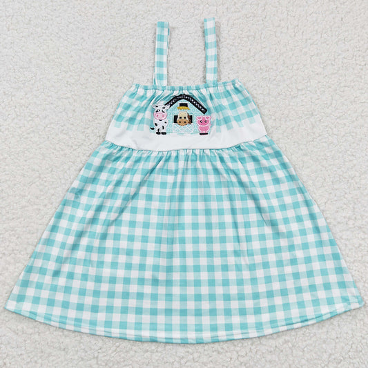 Baby Girls Dresses Farm Strap Knee Length Dress GSD0269 3.8