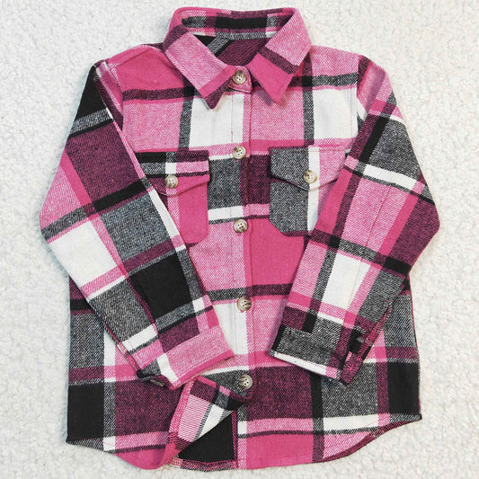 New Fashion Baby Girl Clothes Lattice Girls Coat Jacket Top GT0104