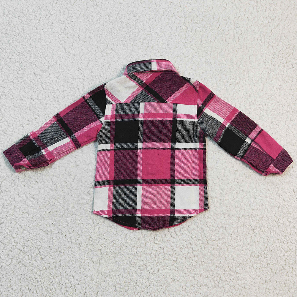 New Fashion Baby Girl Clothes Lattice Girls Coat Jacket Top GT0104