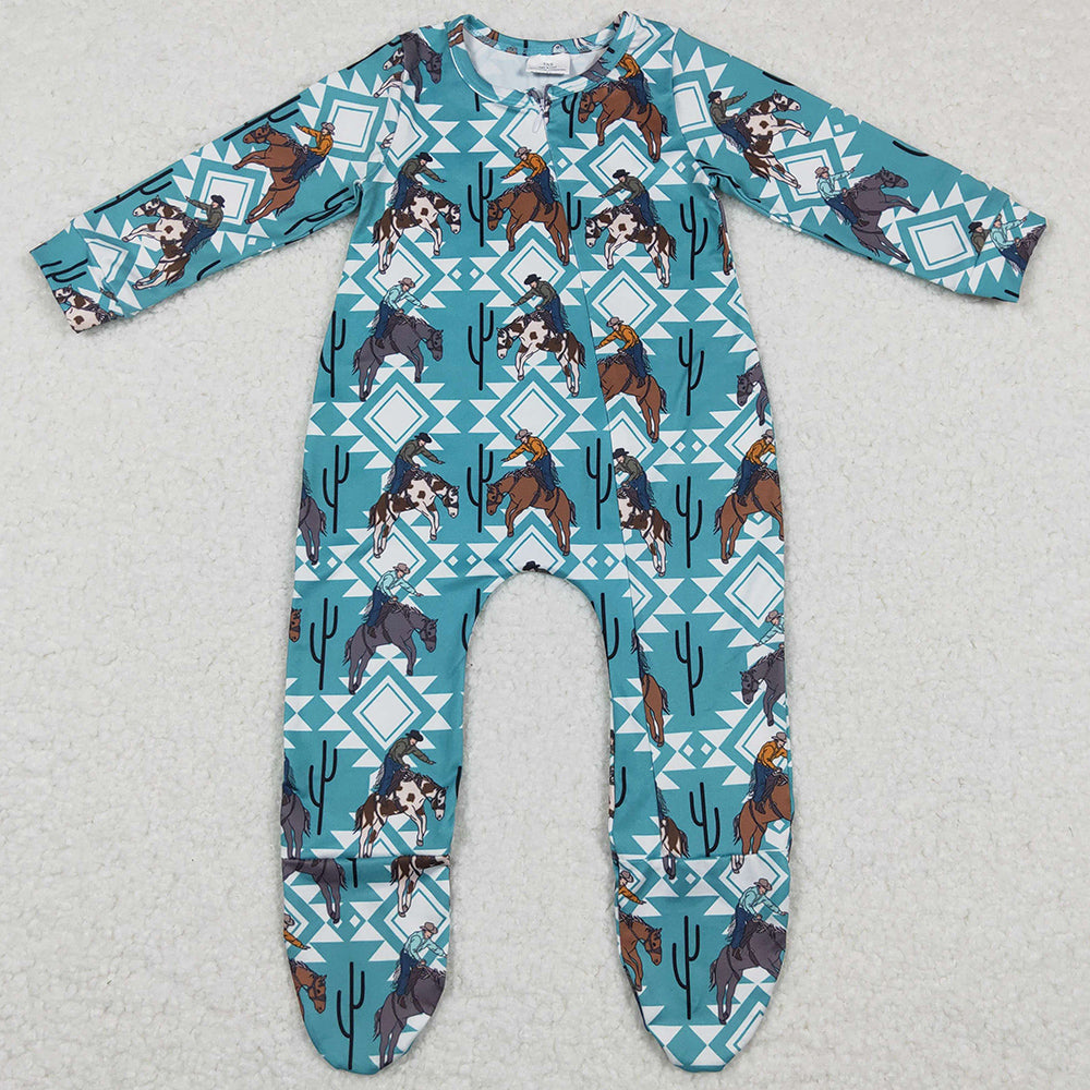 Hot Sale Baby Kids Romper Zipper Design Girls Footie Jumpsuit LR0248