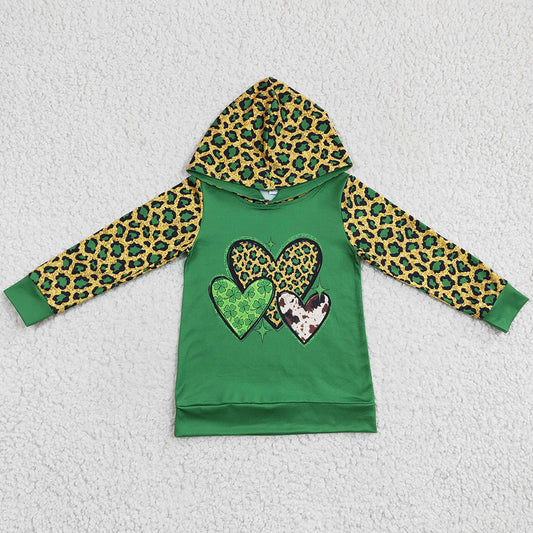 St. Patrick's Day Boys Clothes Hoodies Top Love Baby Boy Hooded Clothing GT0074