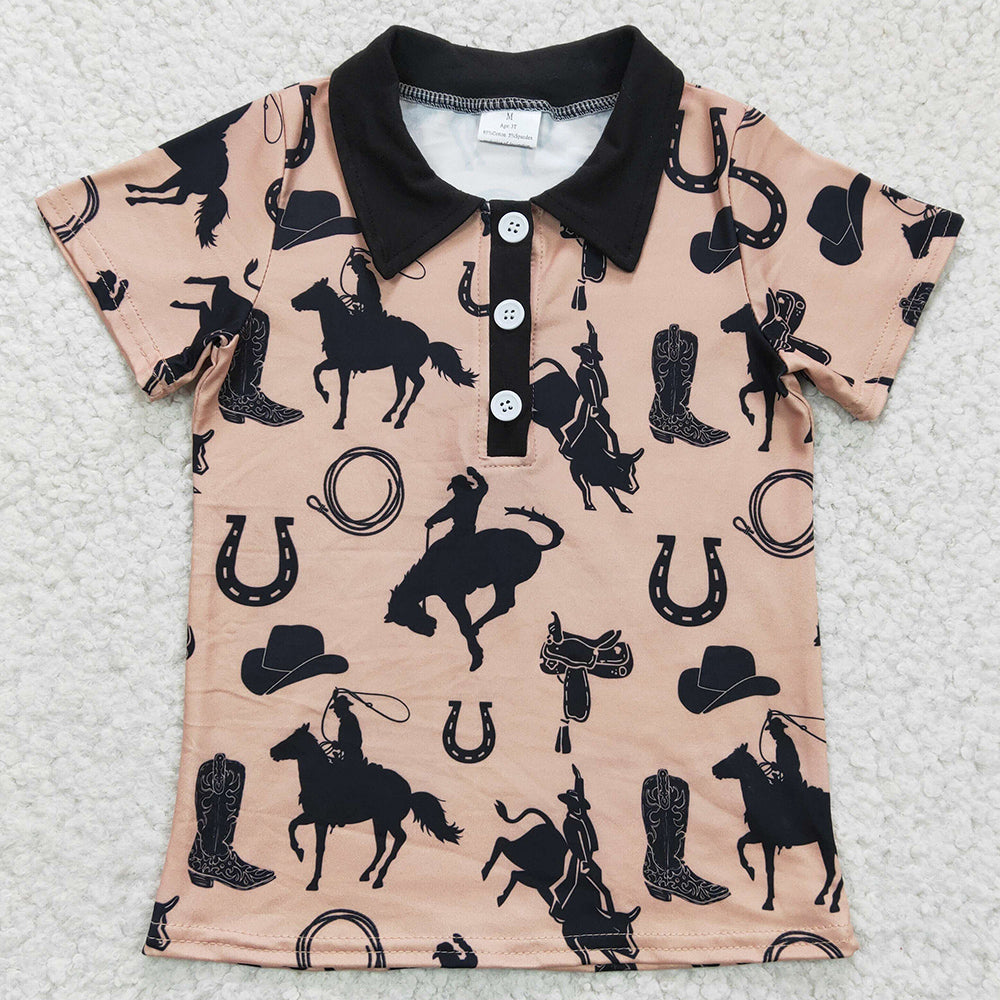 Wholesale Baby Boy Clothes Top Boutique Boys T-shirt Short Sleeve Clothing BT0132
