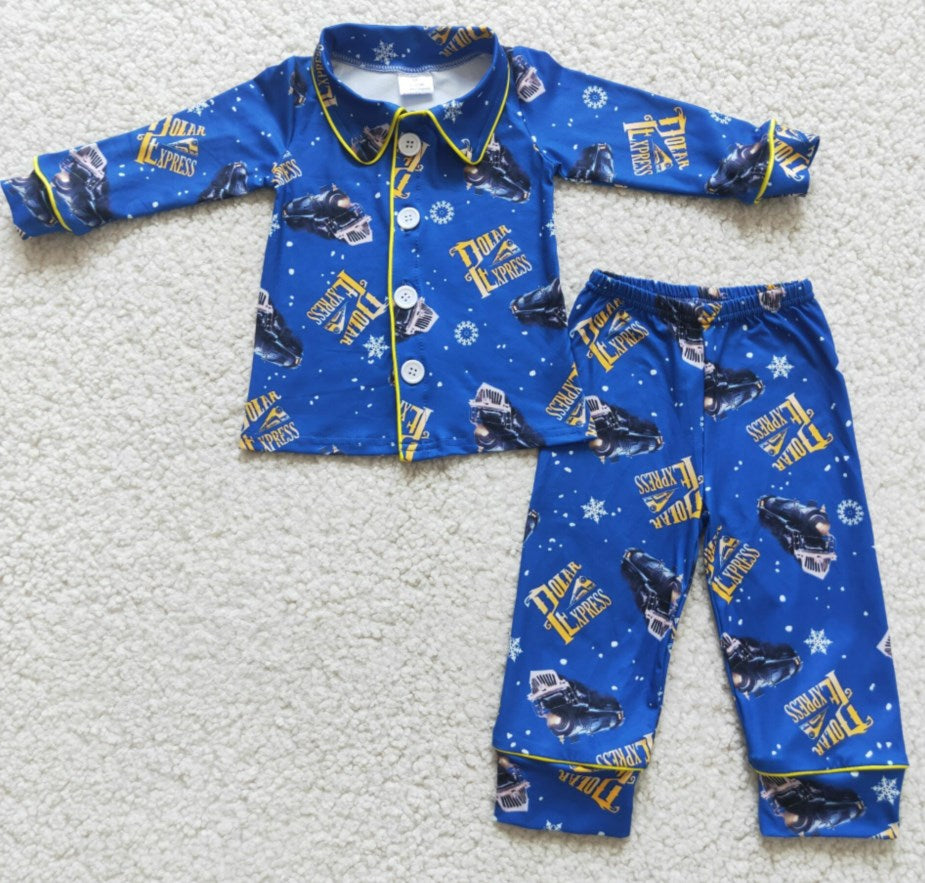 Boutique Baby Girls Pajamas Sleepwear Long Sleeve Girls Nightwear Fashion Kids Pajamas 6 C6-37