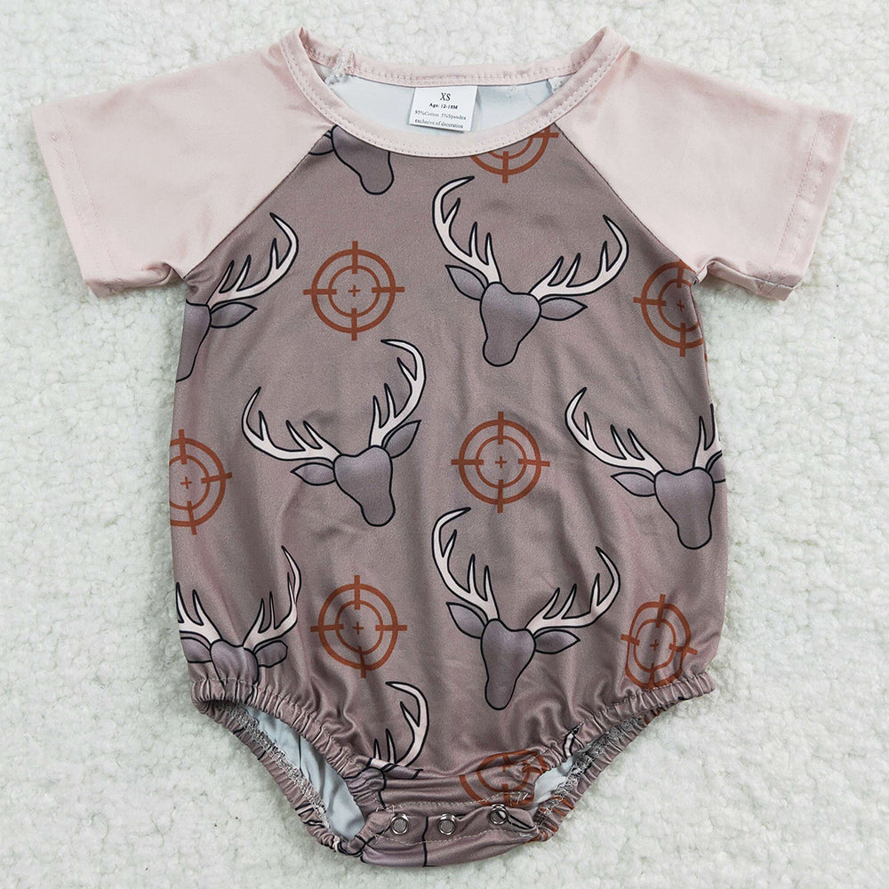 Boutique Infant Baby Girls Romper Cow Print Kids Baby Jumpsuit SR0131 4.28