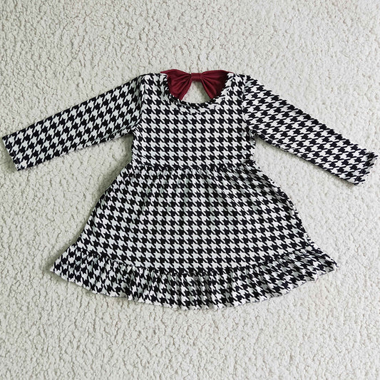Fall Boutique Girls Clothing with Long Sleeve Dress Matched GLP0256